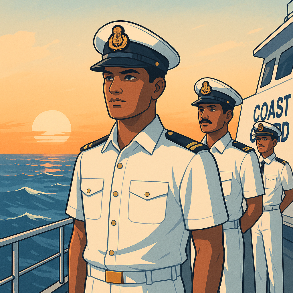 Indian coast guard career selection salary