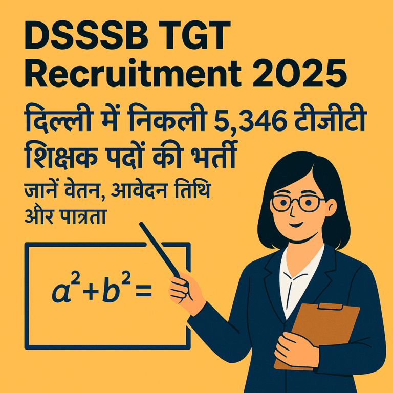 dsssb-tgt-teacher-recruitment-2025