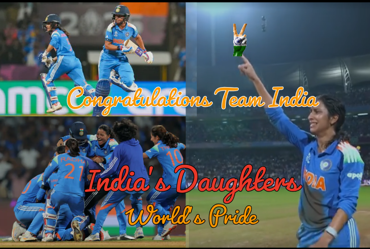 eam India Women celebrates historic win over Australia in Women’s World Cup 2025
