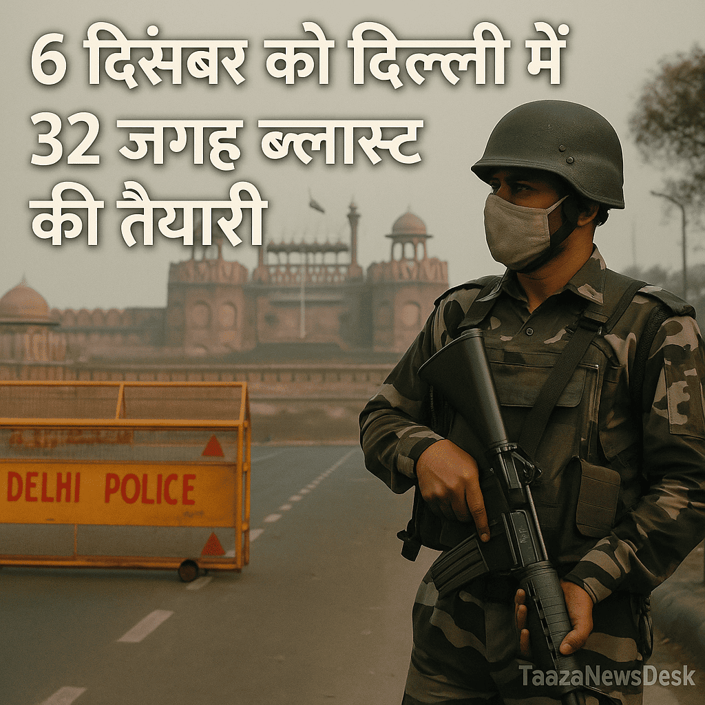 दिल्ली में 32 जगह ब्लास्ट योजना दो साल से चल रही थी