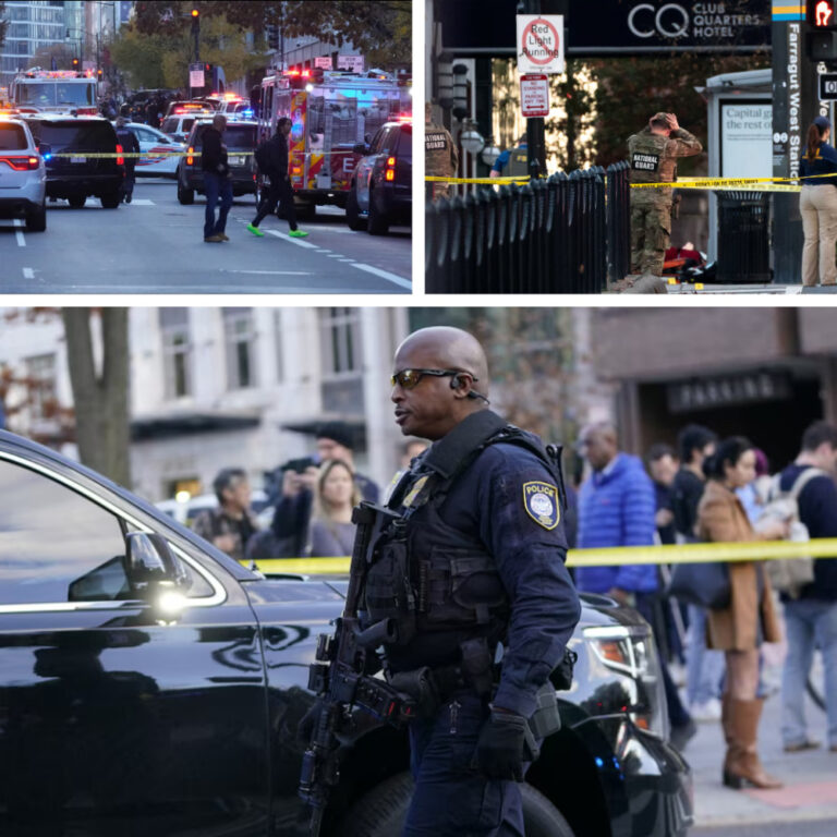 व्हाइट हाउस के पास गोलीबारी